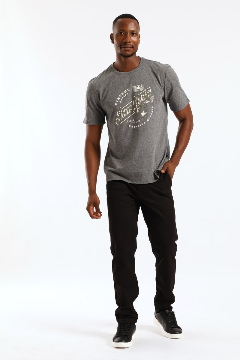 Slim Fit Chino - Black