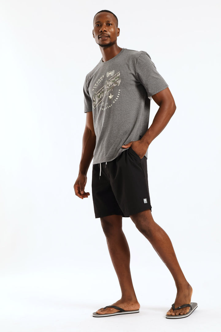 Plain Swim Short - Black