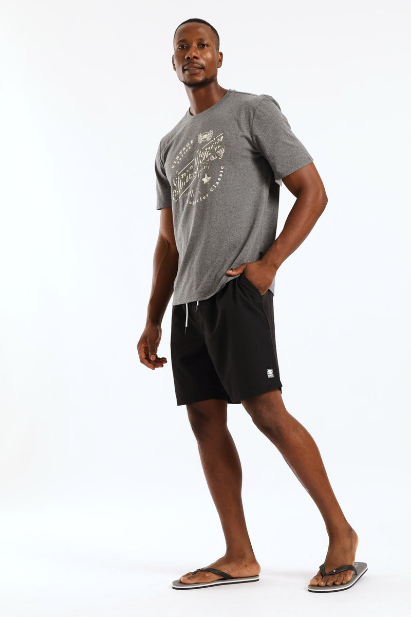 Plain Swim Short - Black