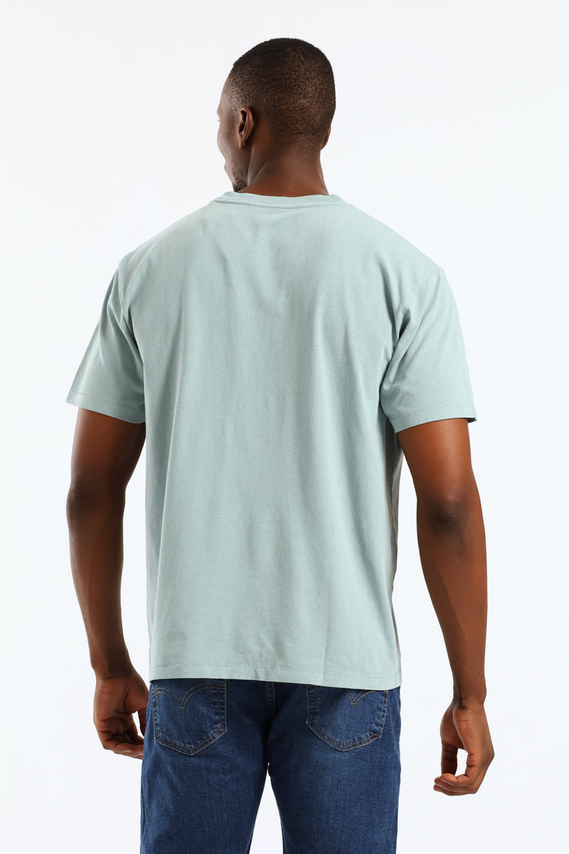 Red Tab Vintage Tee - Blue