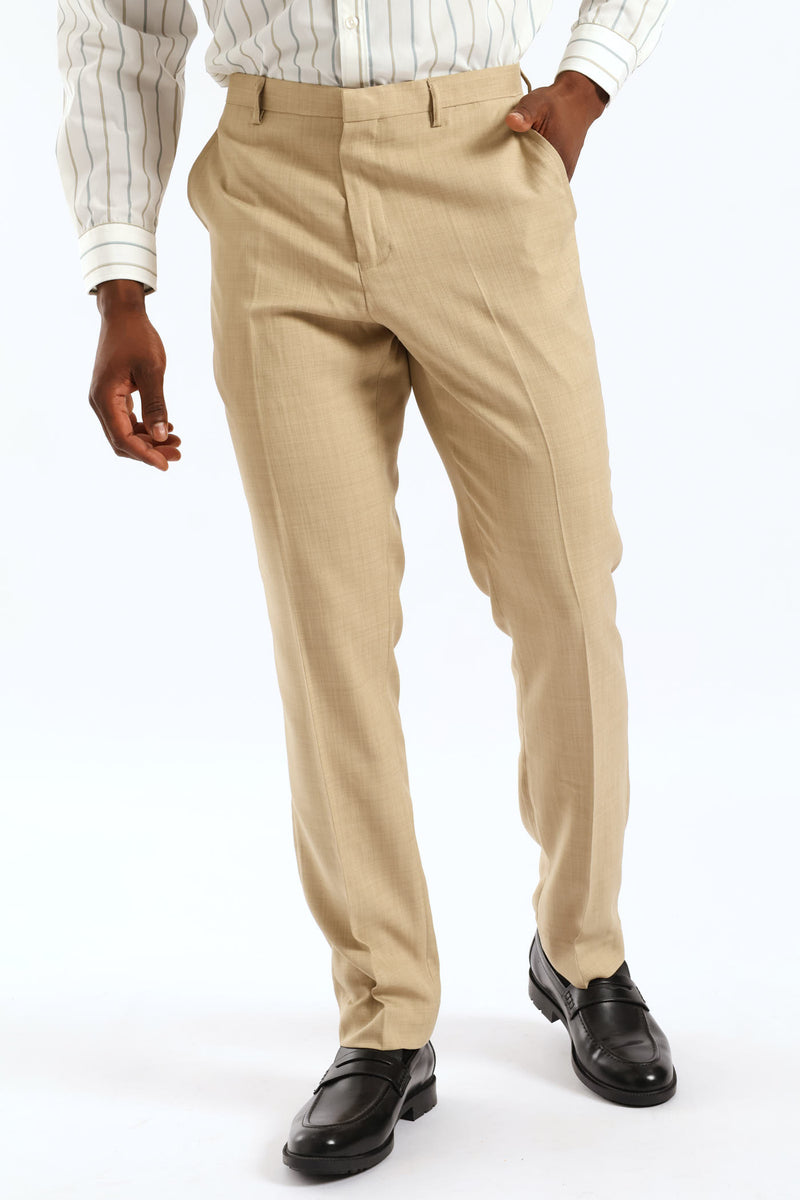 Slim Fit Essential Suit Trouser - Tan