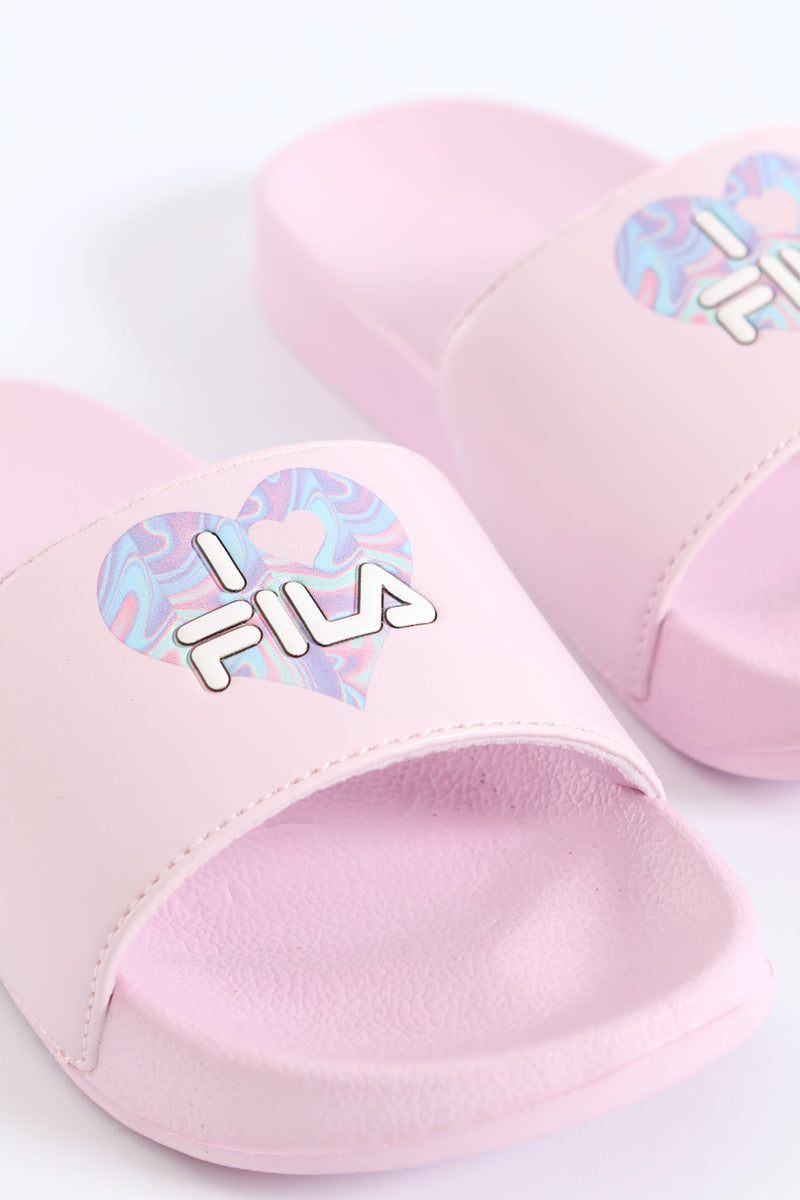 Girls Pool Sandal - Light Blue/Pink