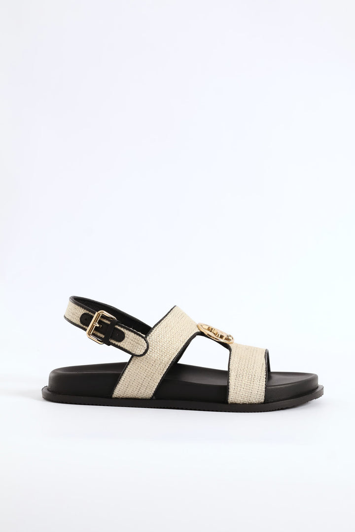 Moulded Trim Sandal - Off White