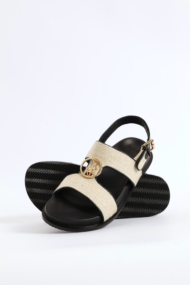 Moulded Trim Sandal - Off White