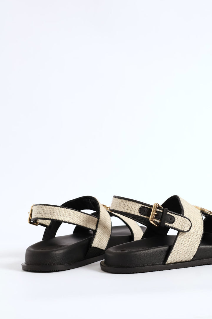 Moulded Trim Sandal - Off White