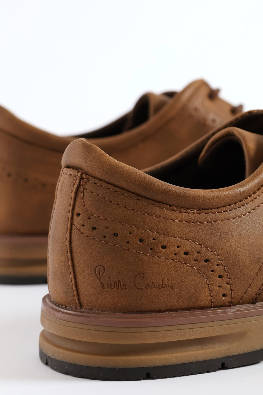 Smart Casual Lace Up Derby Shoe - Tan