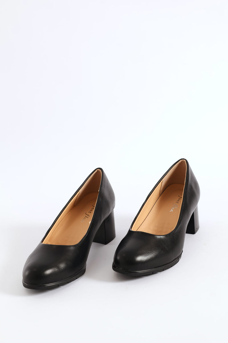 Court Heel - Black
