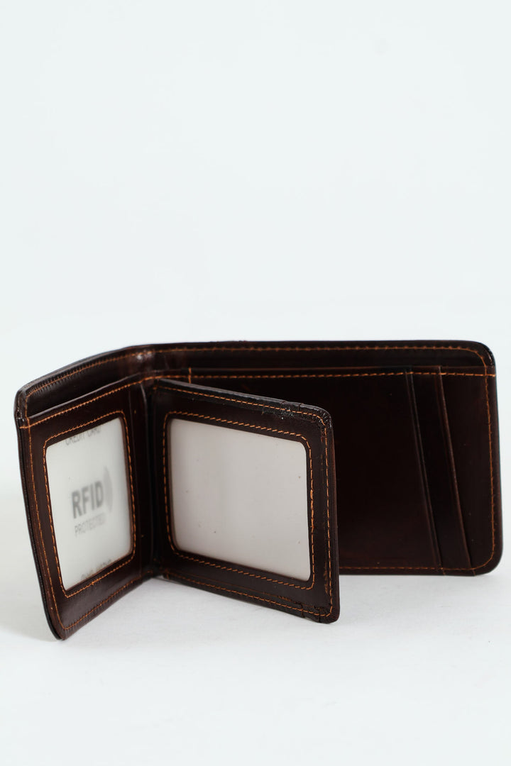 Blue Magnolia Billfold Dark Brown Wallet - Dark Brown