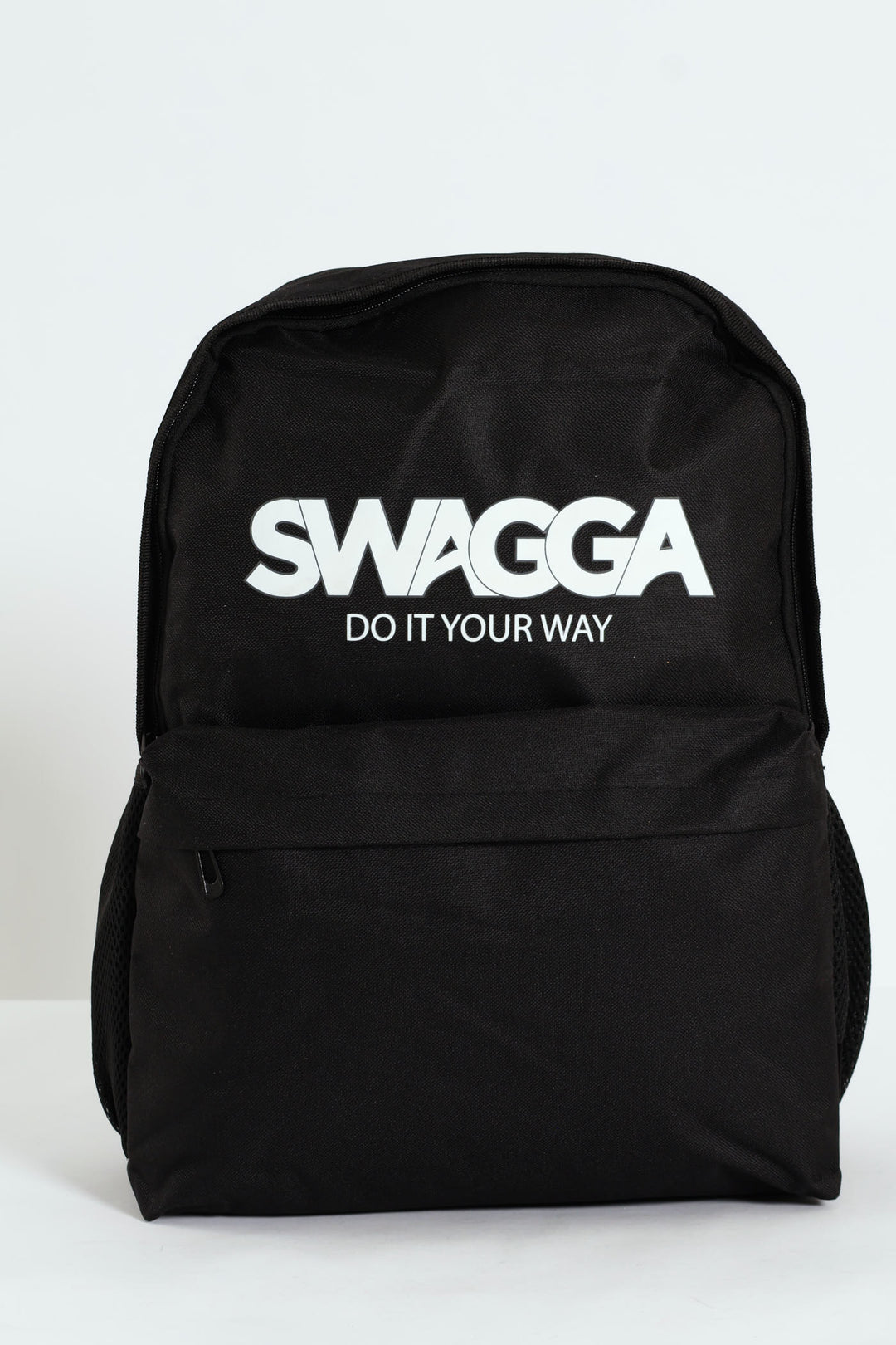 Solid Print Backpack - Black