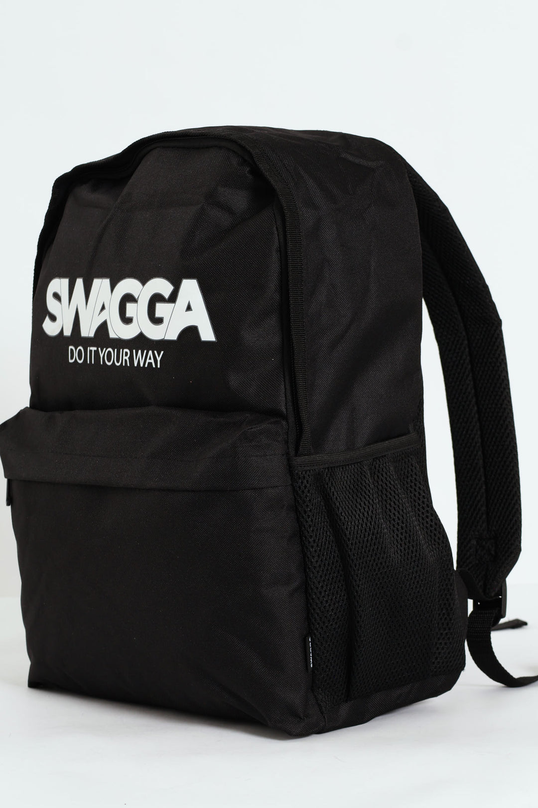 Solid Print Backpack - Black