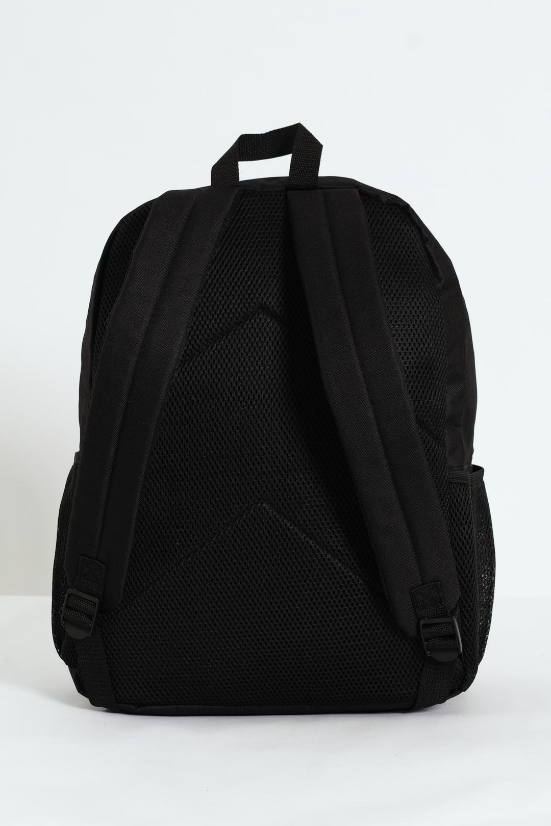 Top Branded Print Backpack - Black