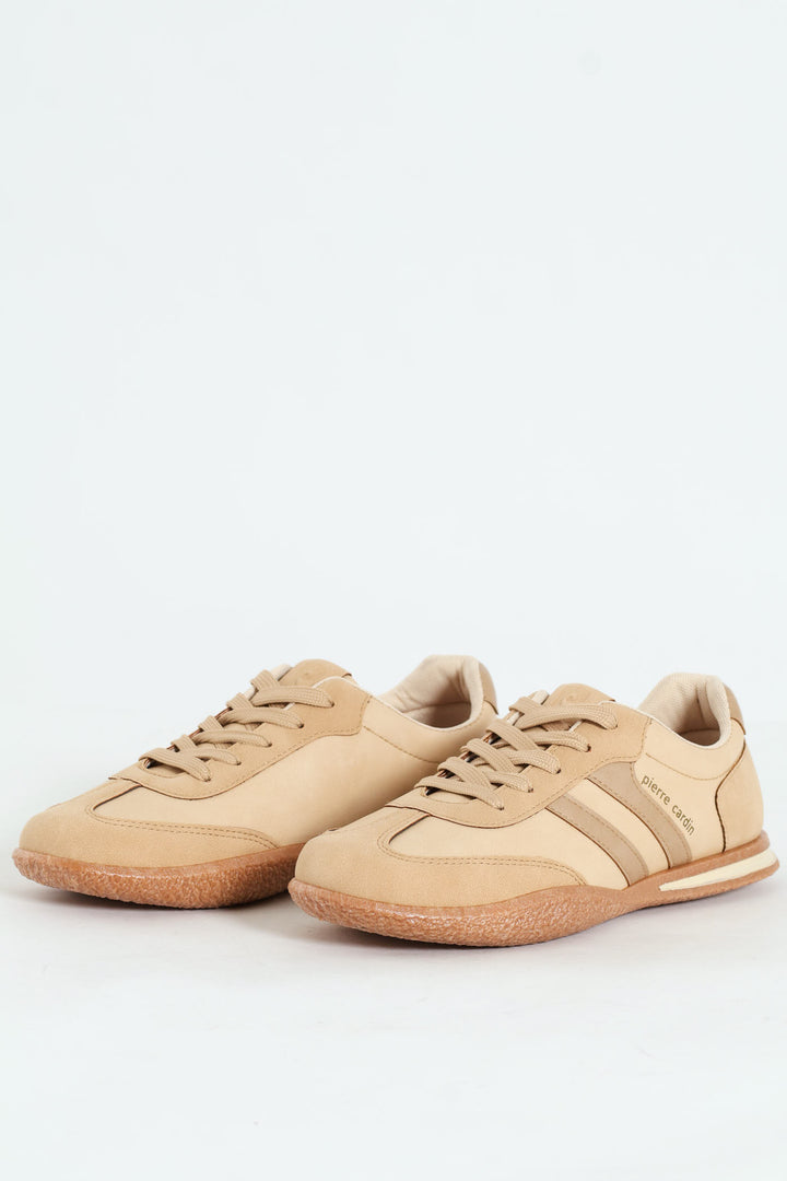 Wembi 1 Retro Lace Up Sneaker - Beige