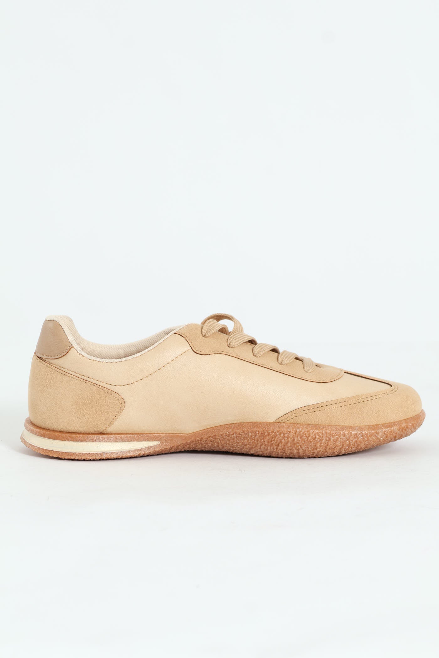 Ladies Wembi 1 Retro Lace Up Sneaker - Beige – Edgars