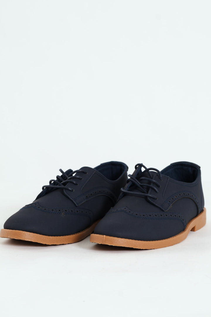 Le Champ 12 Lace Up Oxford Shoe - Navy