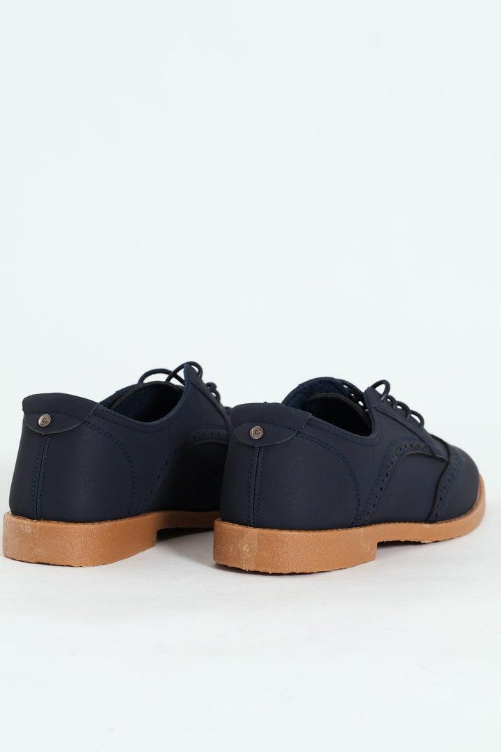 Le Champ 12 Lace Up Oxford Shoe - Navy