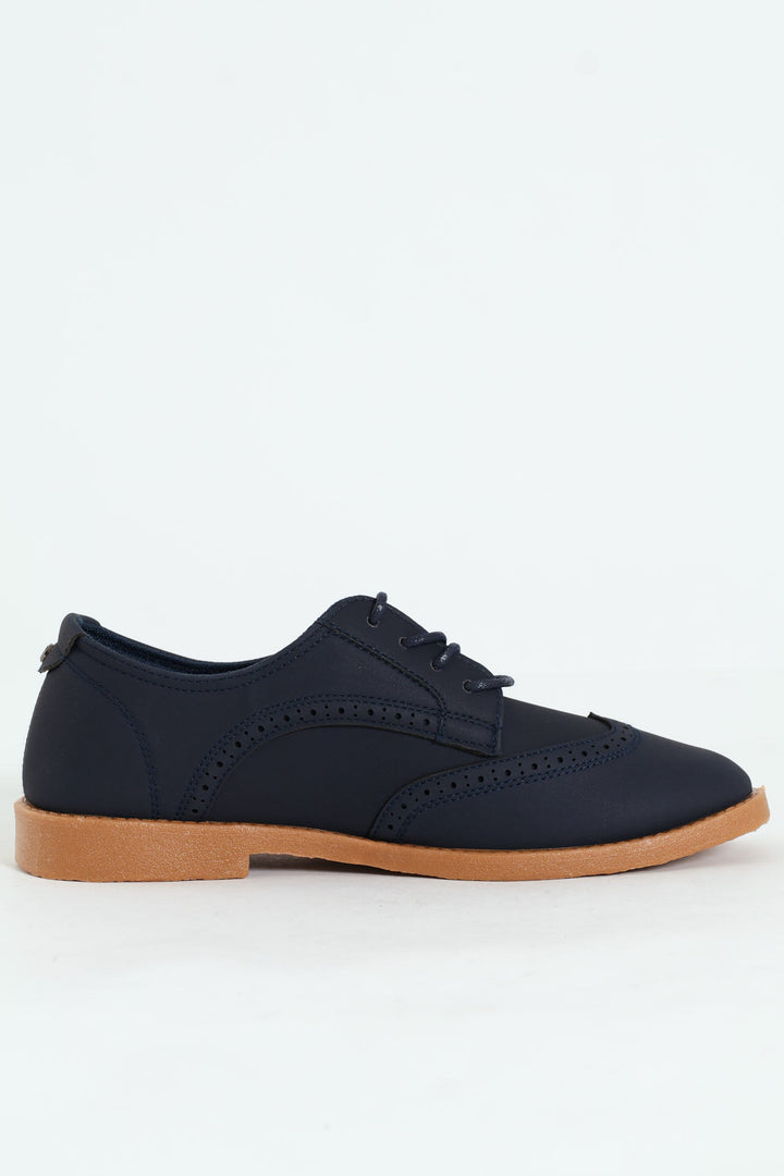 Le Champ 12 Lace Up Oxford Shoe - Navy