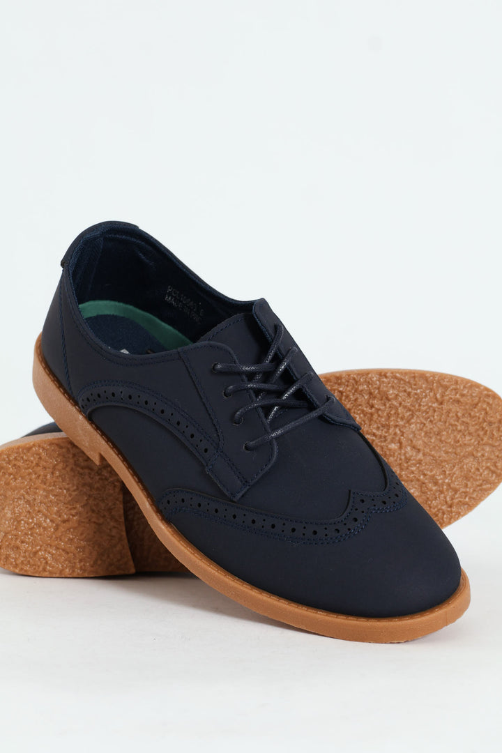 Le Champ 12 Lace Up Oxford Shoe - Navy