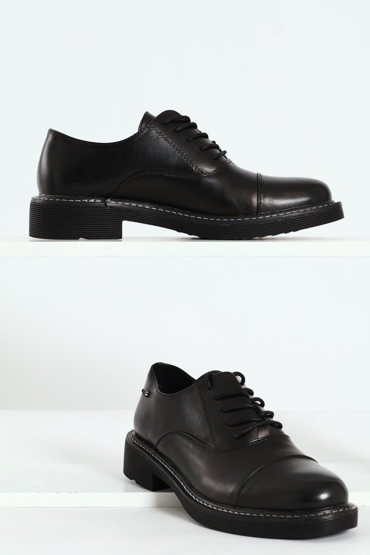 Princeton 1 Lace Up Oxford Shoe - Black
