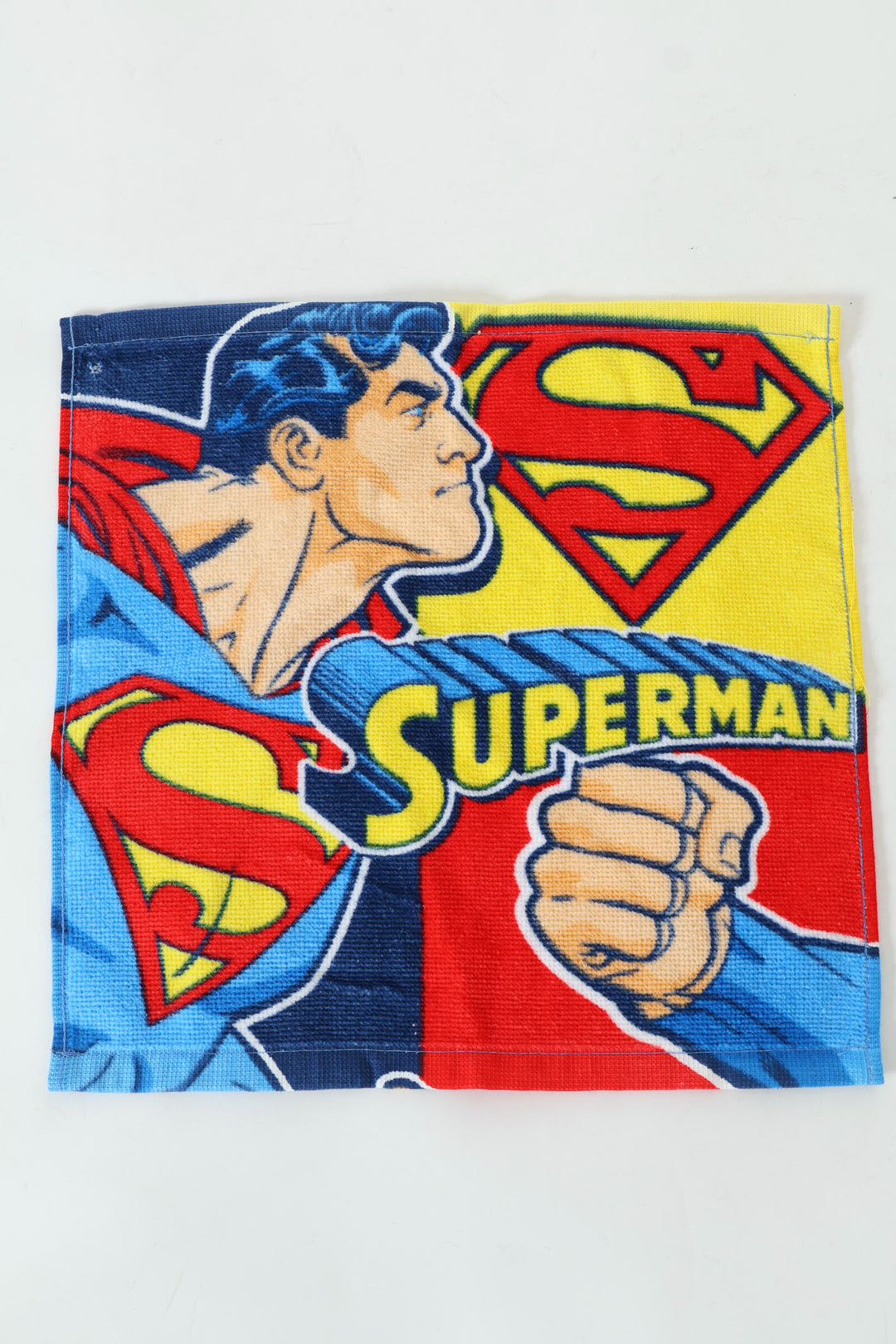 Pre-Boys Superman Face Cloth - Blue