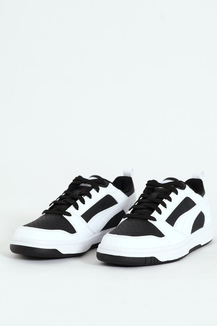 Rebound V6 Low Court Sneaker - Black/White