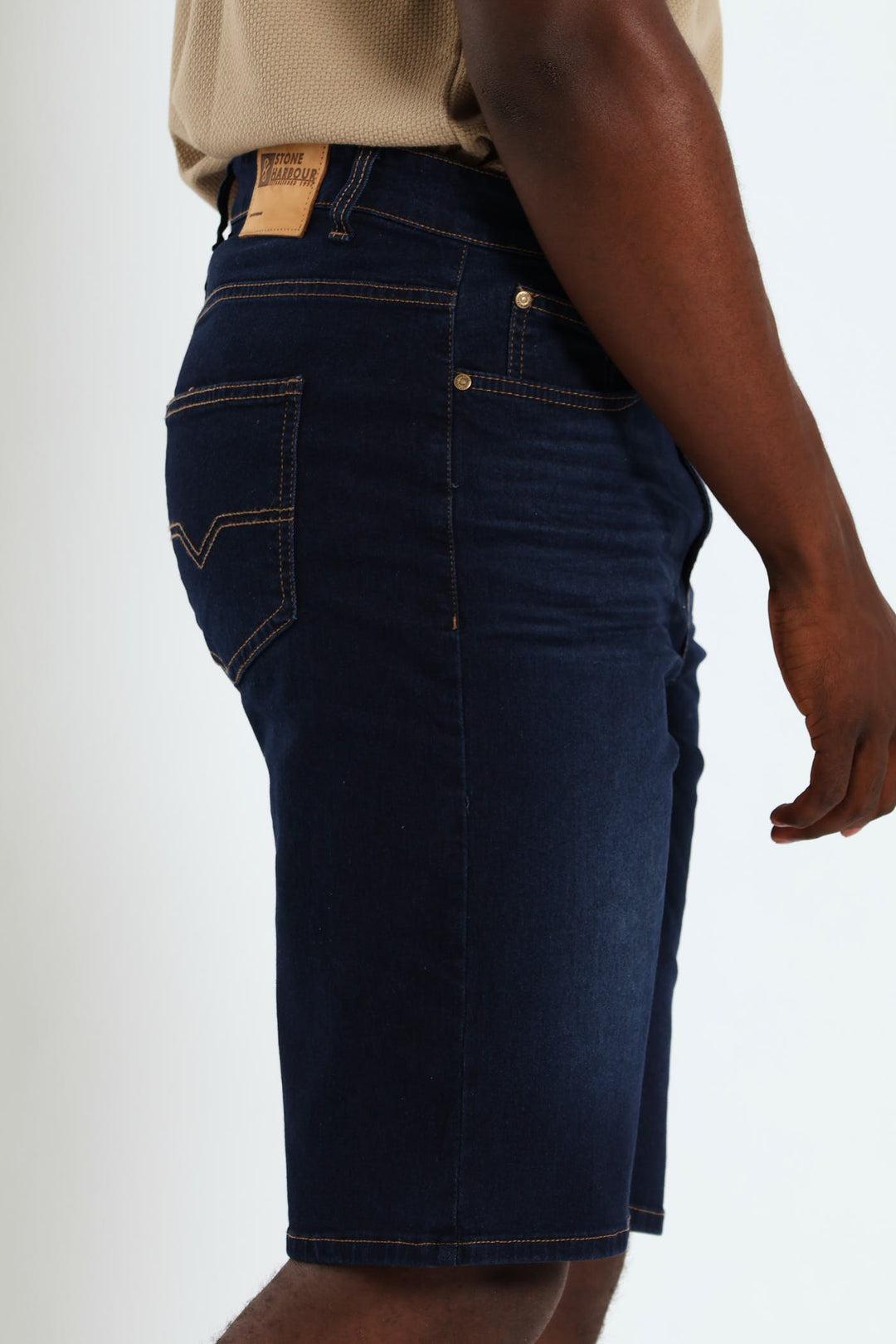 5 Pocket Denim Short - Blue/Black