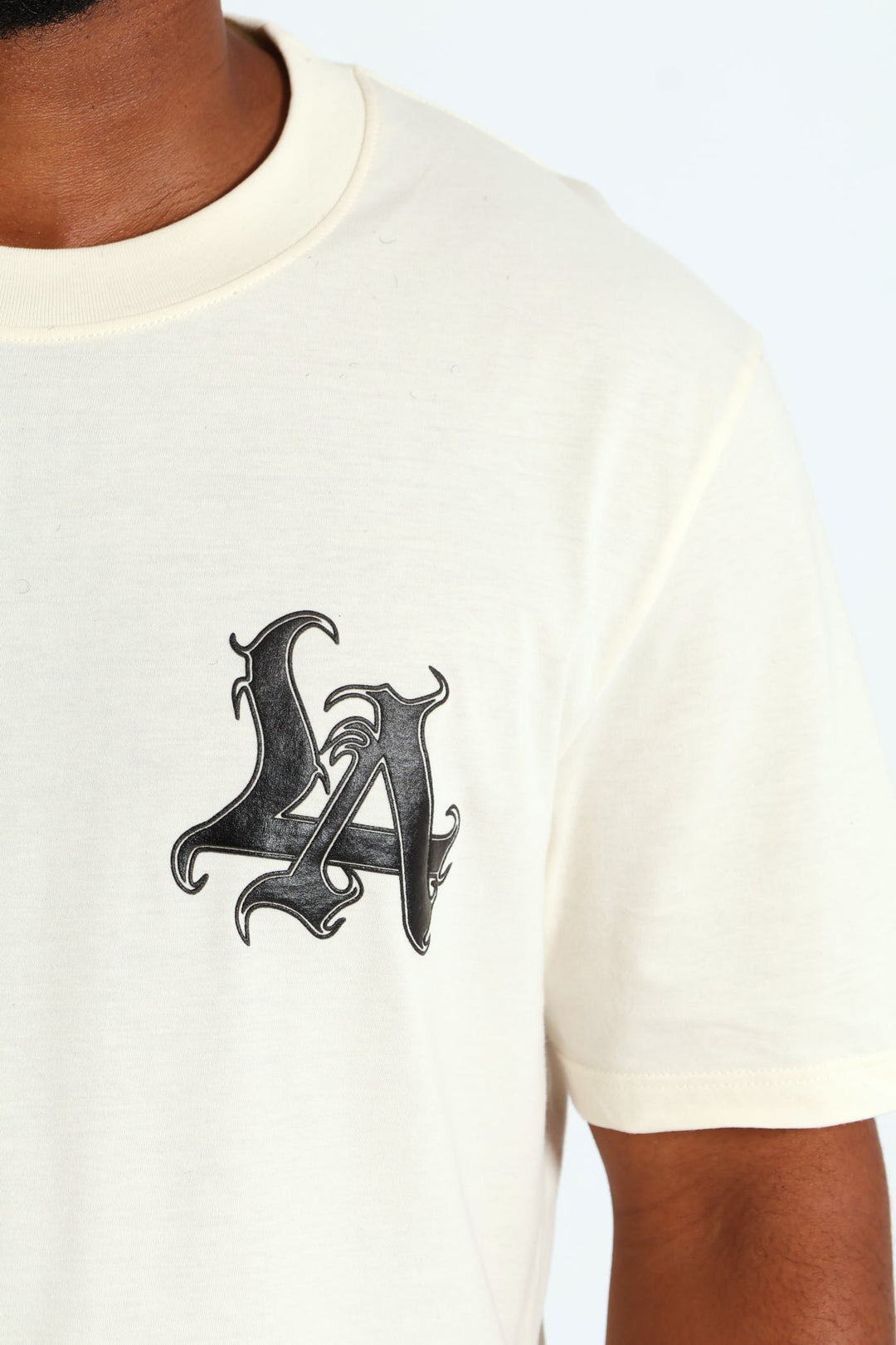 LA Puff Print Tee - Off White