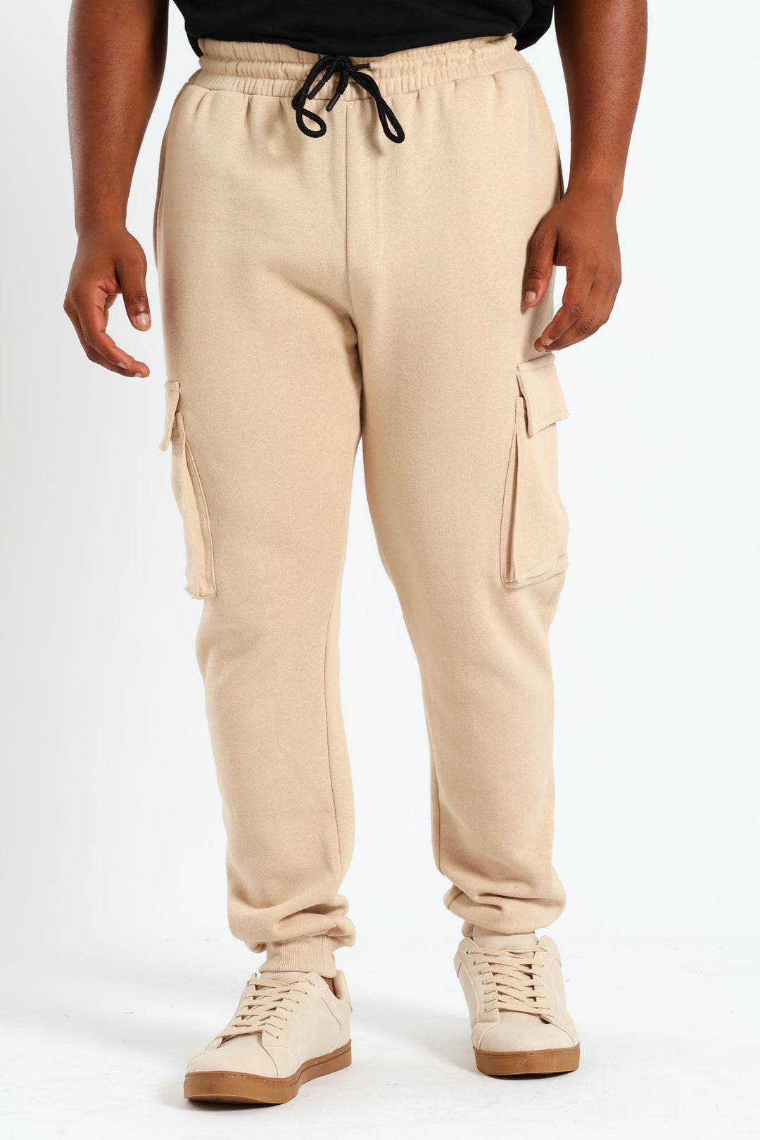 Cargo Fleece Jogger - Light Stone