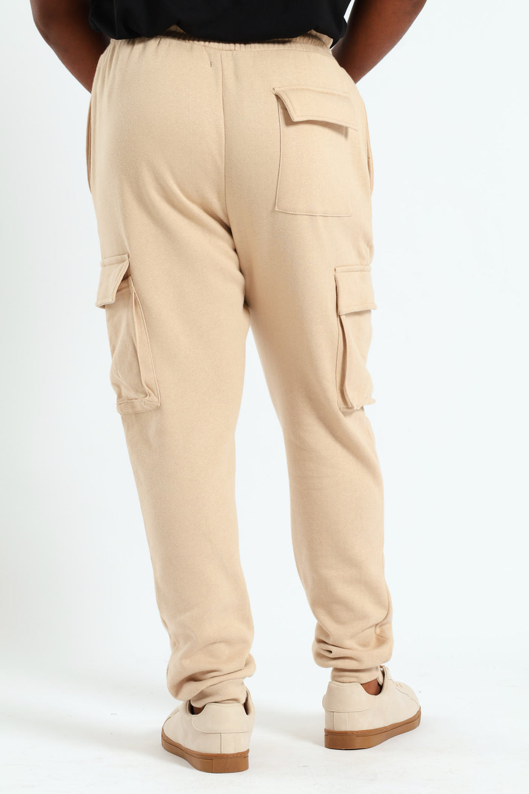 Cargo Fleece Jogger - Light Stone