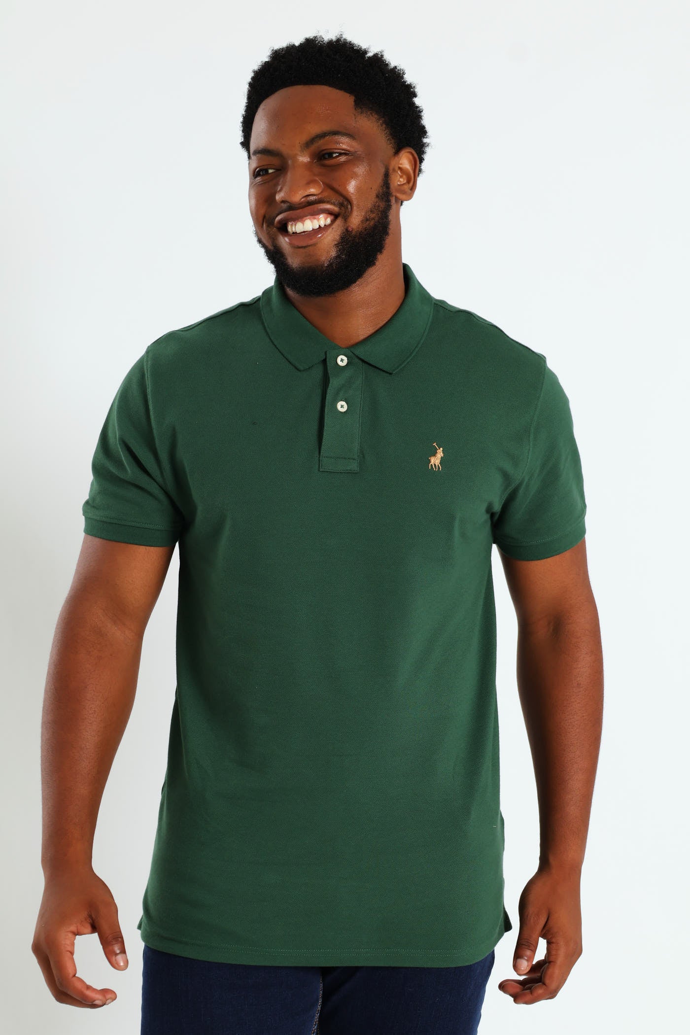 Mens Polo Carter Golfer - Forest Green – Edgars