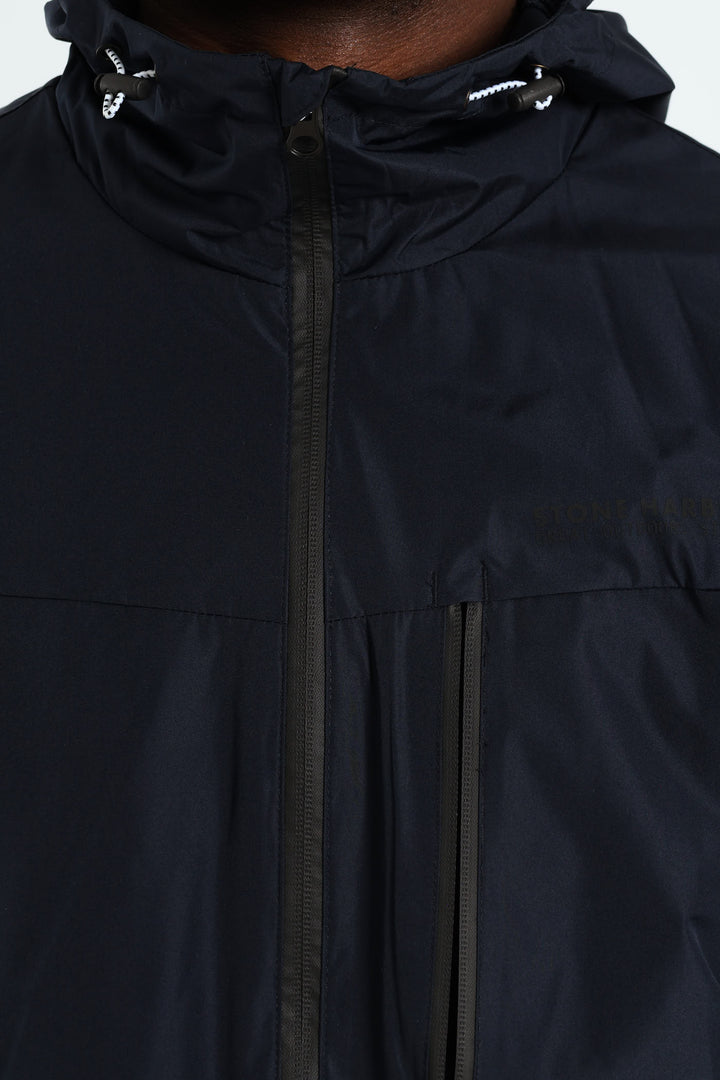 Hooded Anorak - Navy