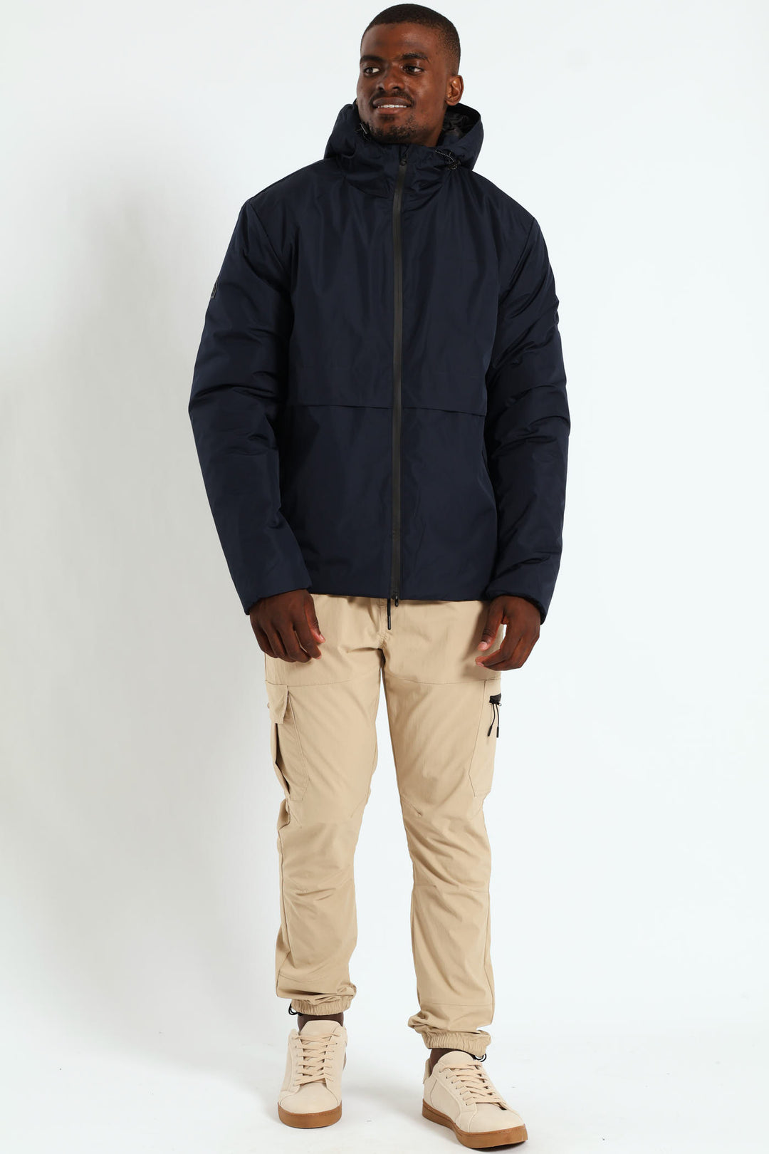 Hooded Shell Jacket - Navy