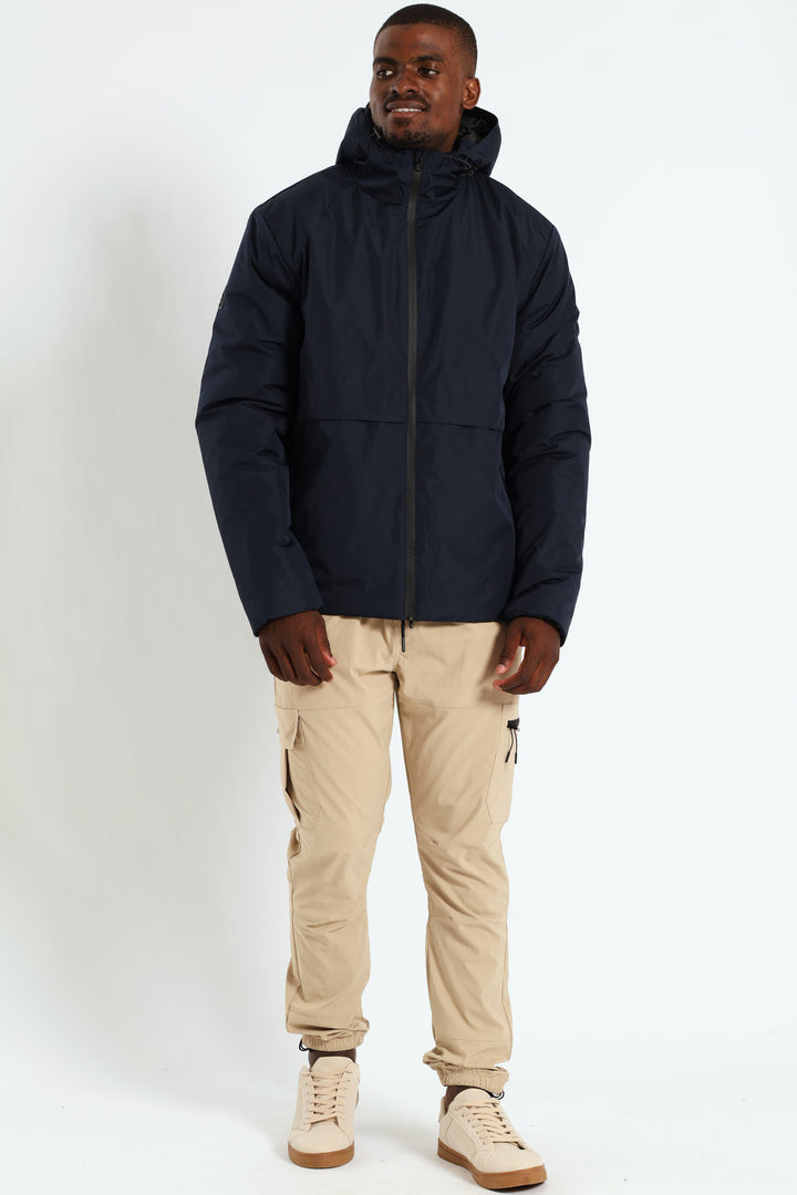 Hooded Shell Jacket - Navy