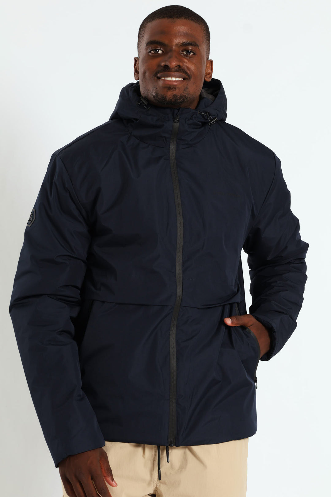 Hooded Shell Jacket - Navy