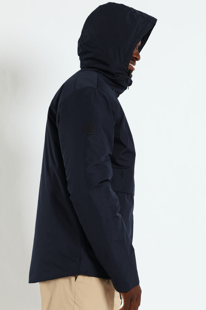 Hooded Shell Jacket - Navy
