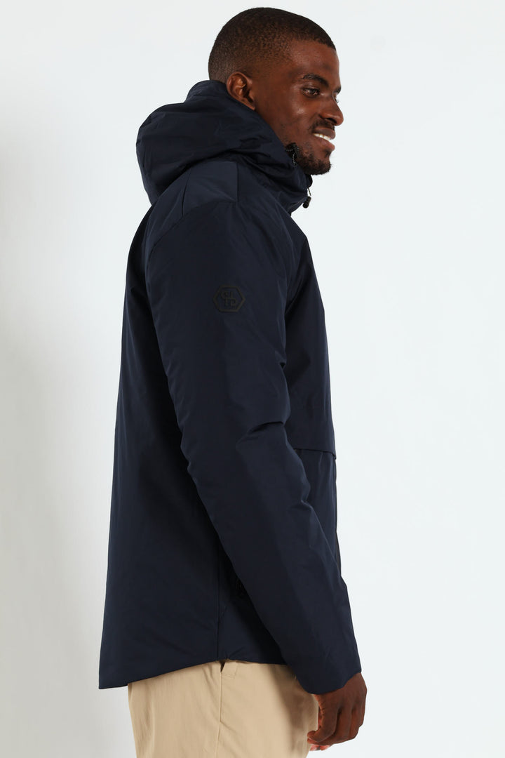 Hooded Shell Jacket - Navy