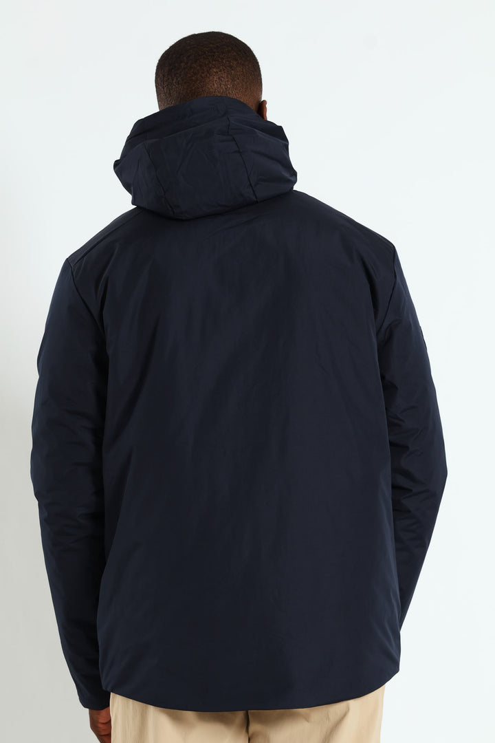 Hooded Shell Jacket - Navy