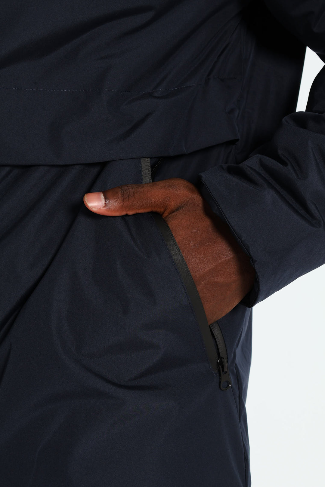 Hooded Shell Jacket - Navy