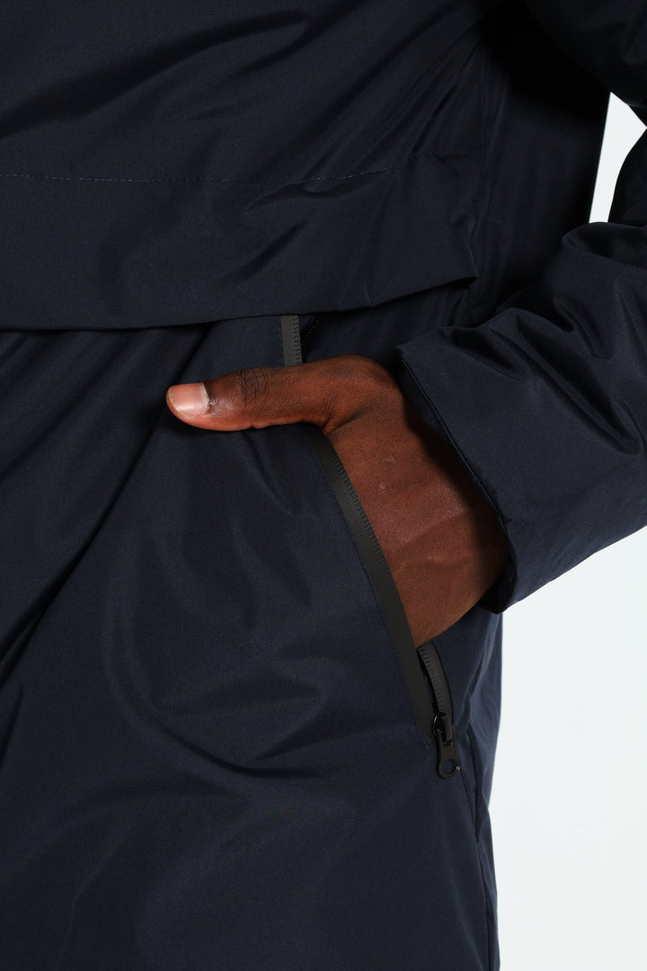 Hooded Shell Jacket - Navy