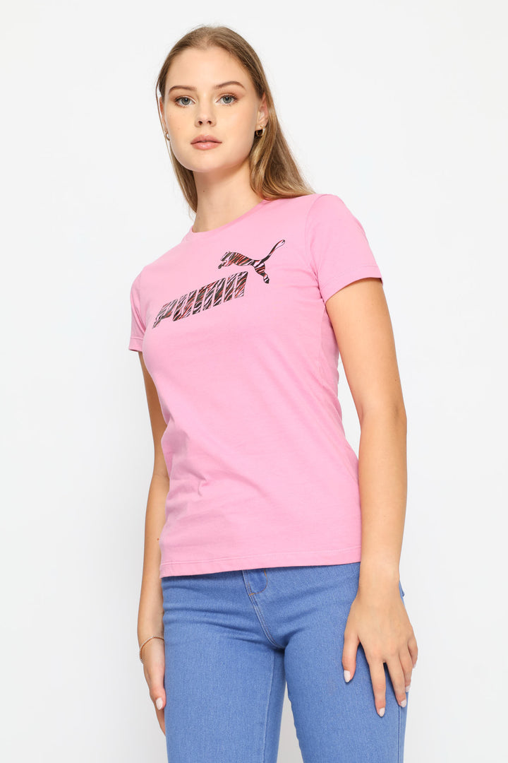 Essential Plus Animal Tee - Pink