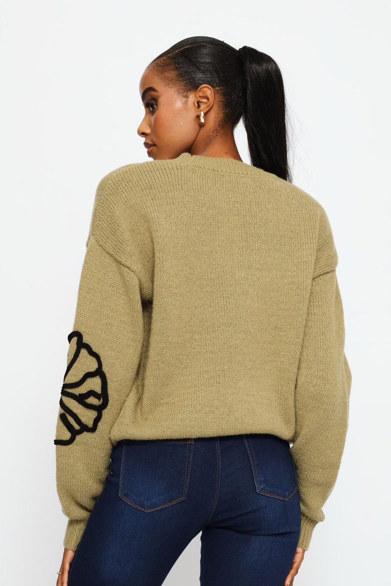 Cornelli Pullover - Artichoke Green