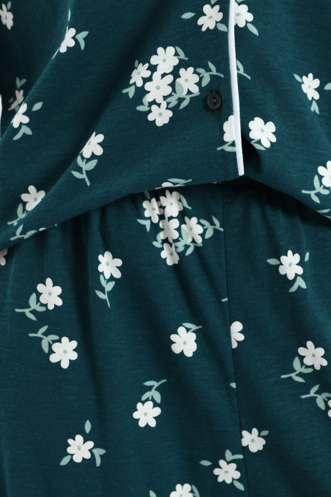 Daisies Knit Button Through & Pant Set - Dark Green