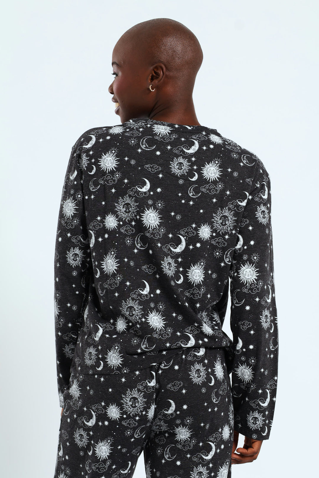 Celestial Knit Tee - Charcoal Melange