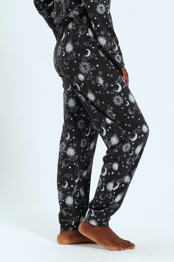 Celestial Knit Jogger - Charcoal Melange