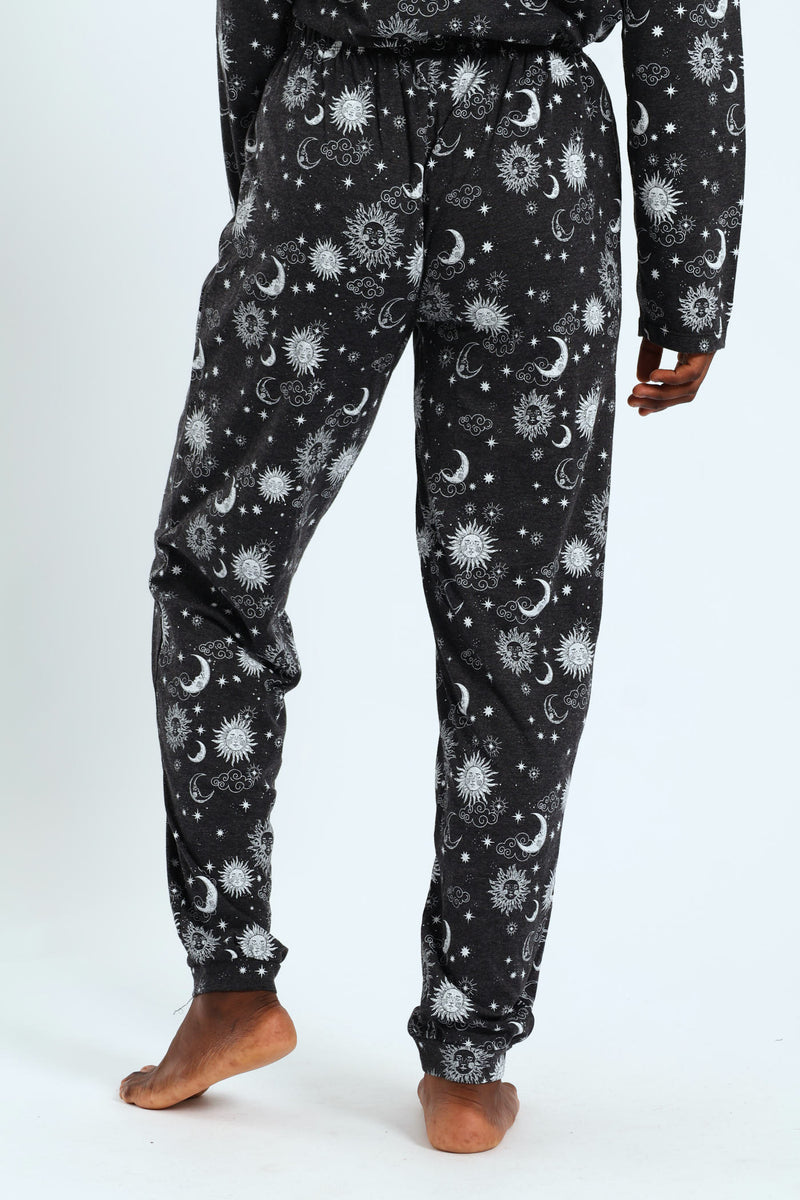 Celestial Knit Jogger - Charcoal Melange