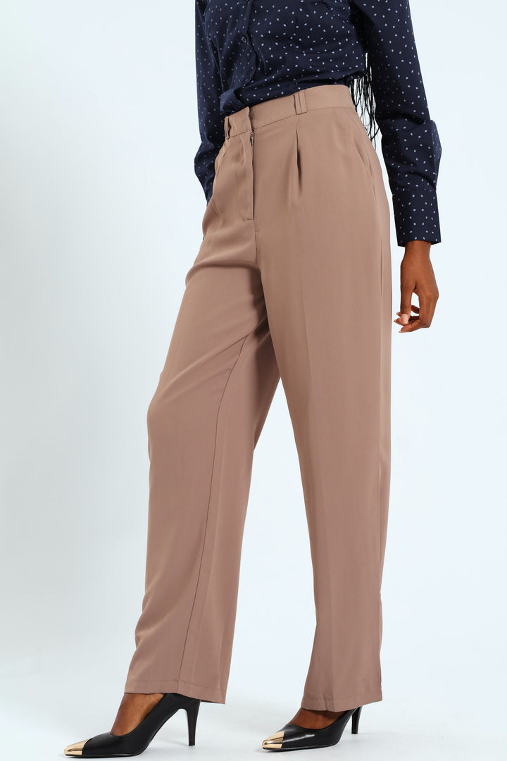 Double Loop Wideleg Pant - Tobacco