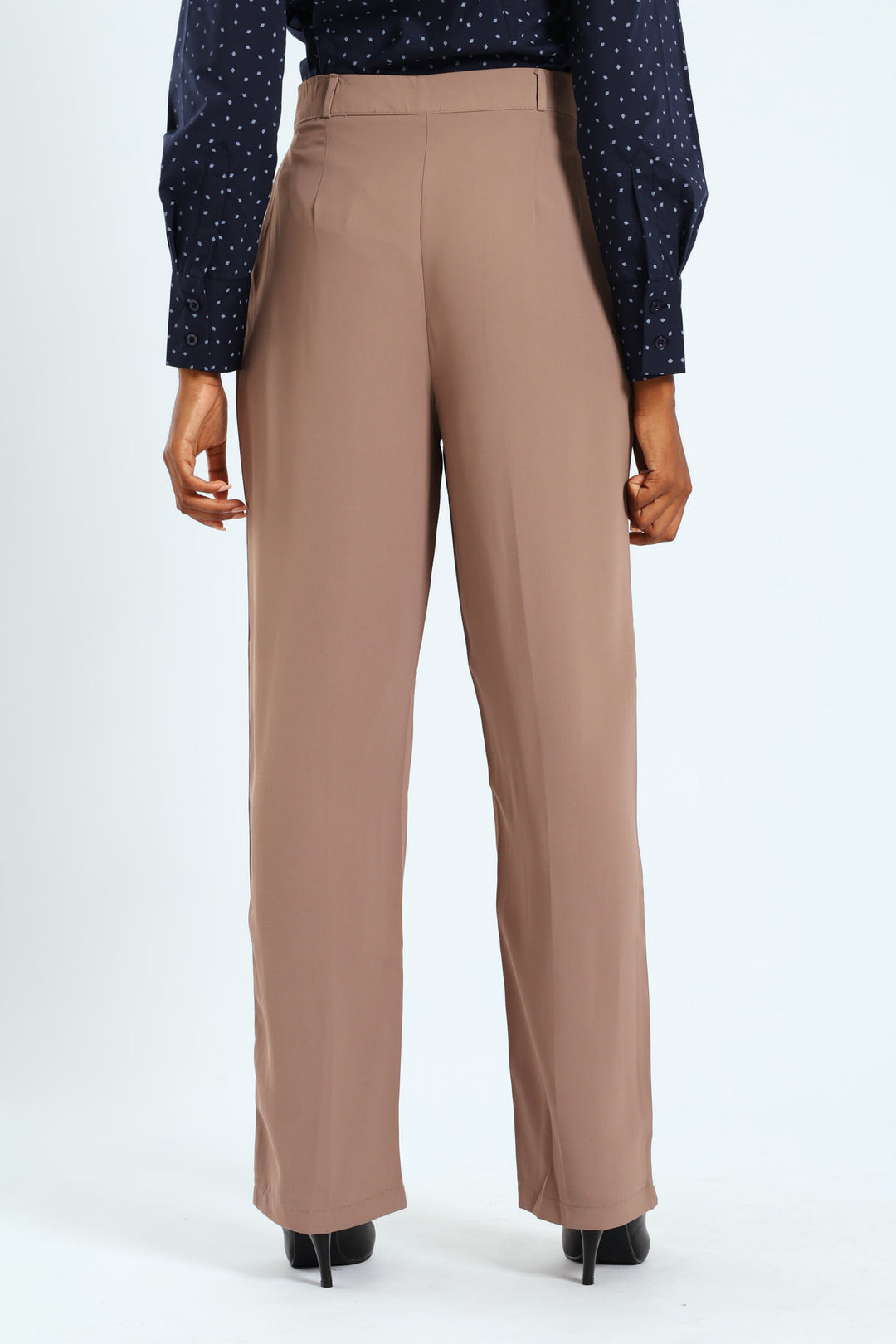 Double Loop Wideleg Pant - Tobacco