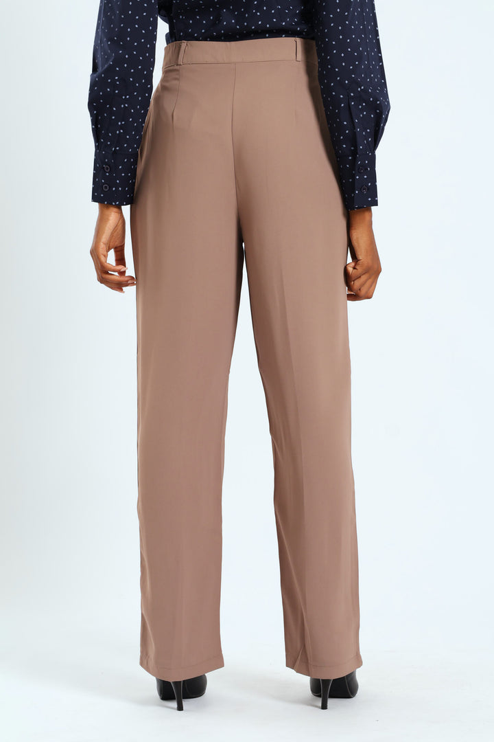 Double Loop Wideleg Pant - Tobacco