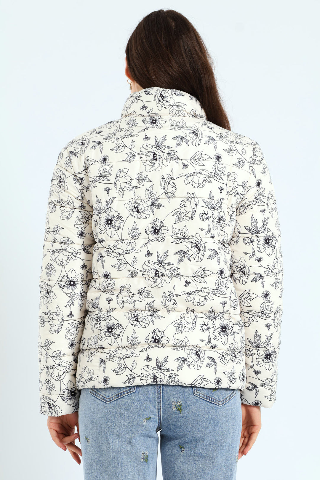 Reversible Puffer Jacket - Black/White