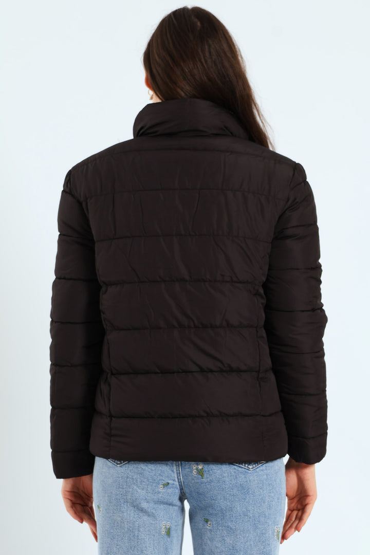 Reversible Puffer Jacket - Black/White
