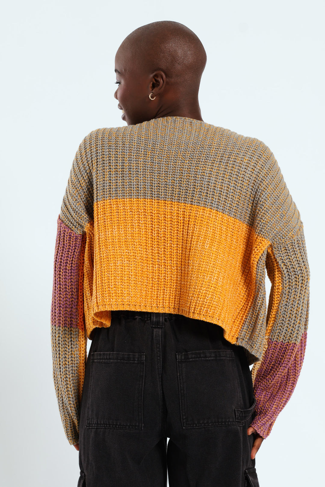 Blocked Open Cardi - Multi